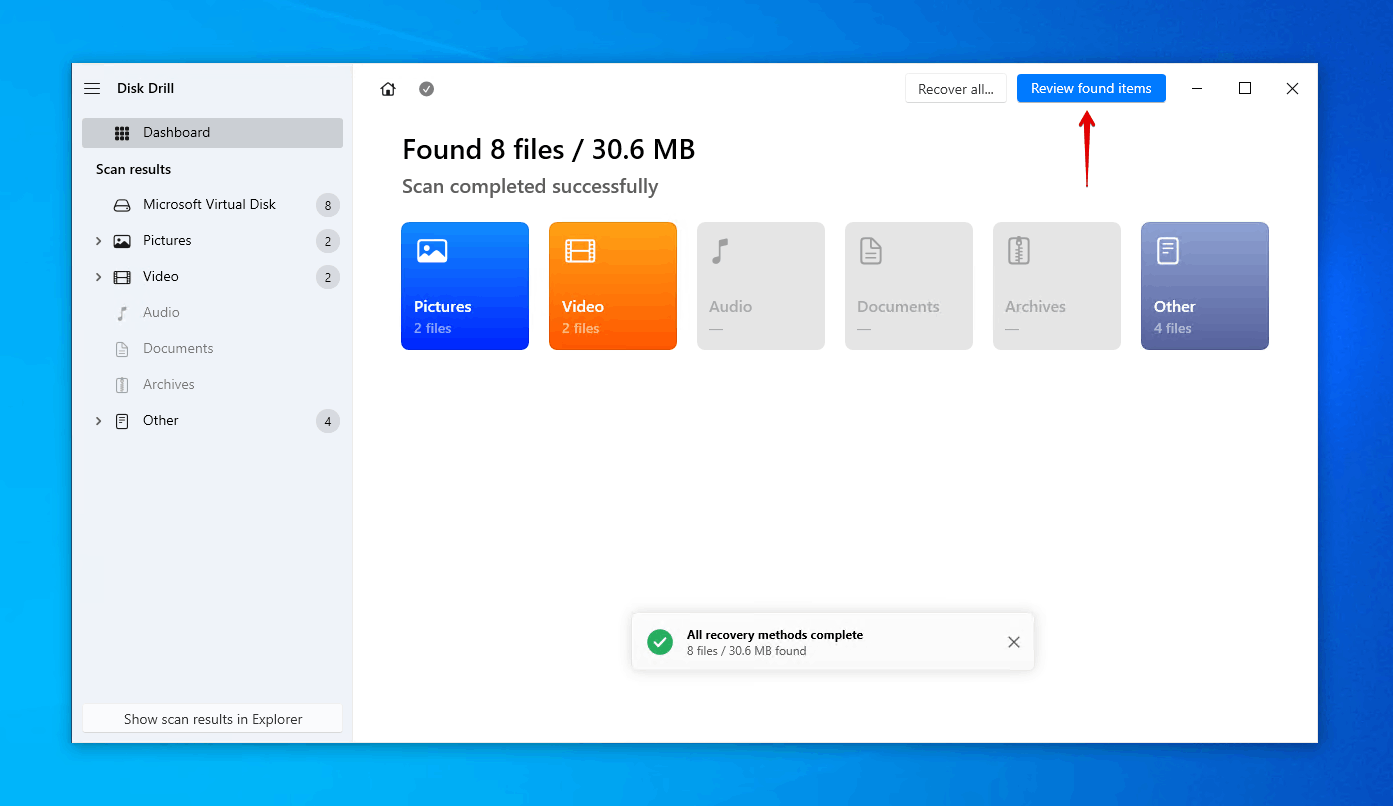 Reviewing the formatted USB data.