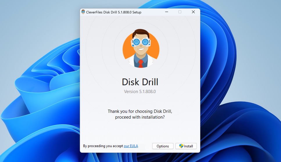 Download and install Disk Drill for Windows