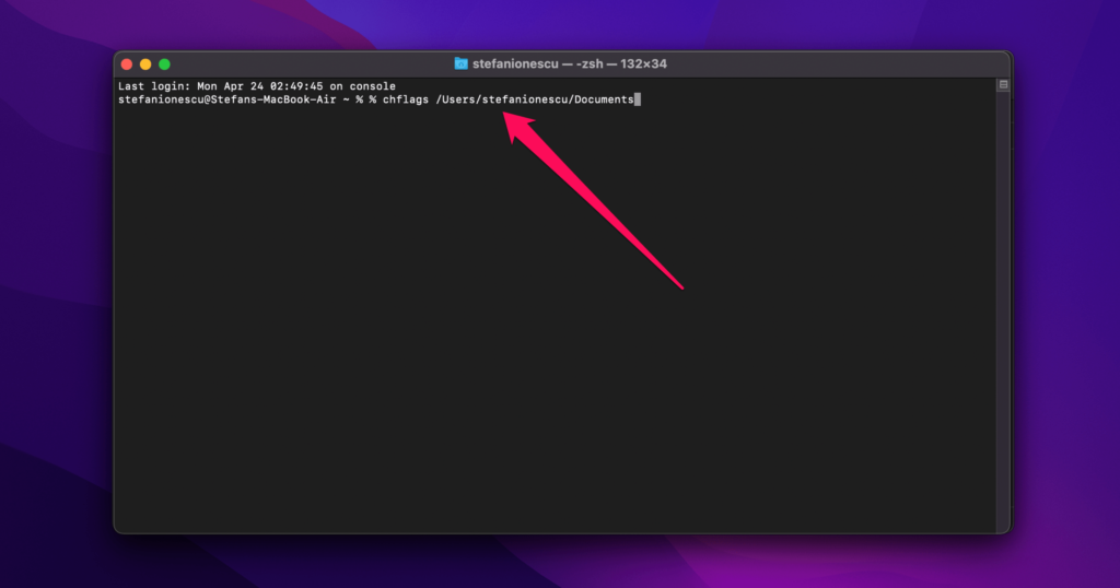 terminal on mac