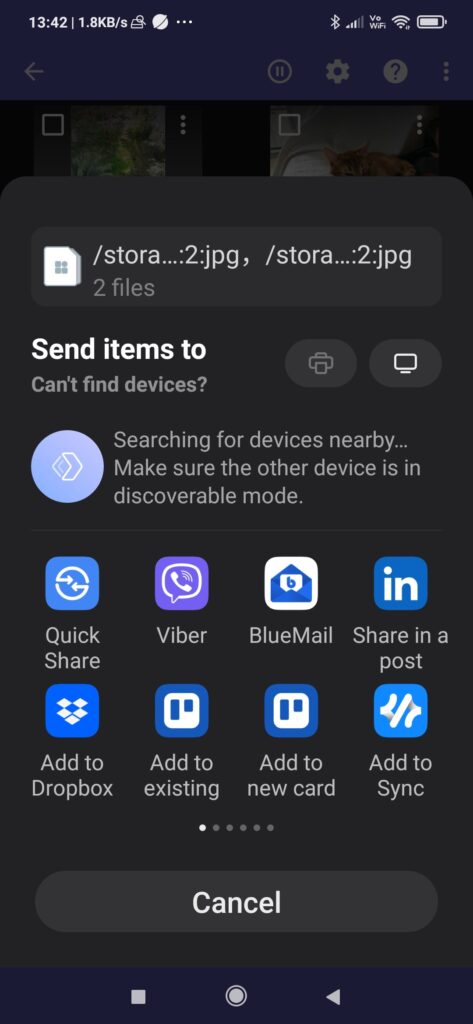 DiskDigger Selecting Where To Push Recovered Files