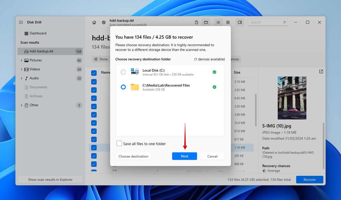 Finishing laptop recovery.
