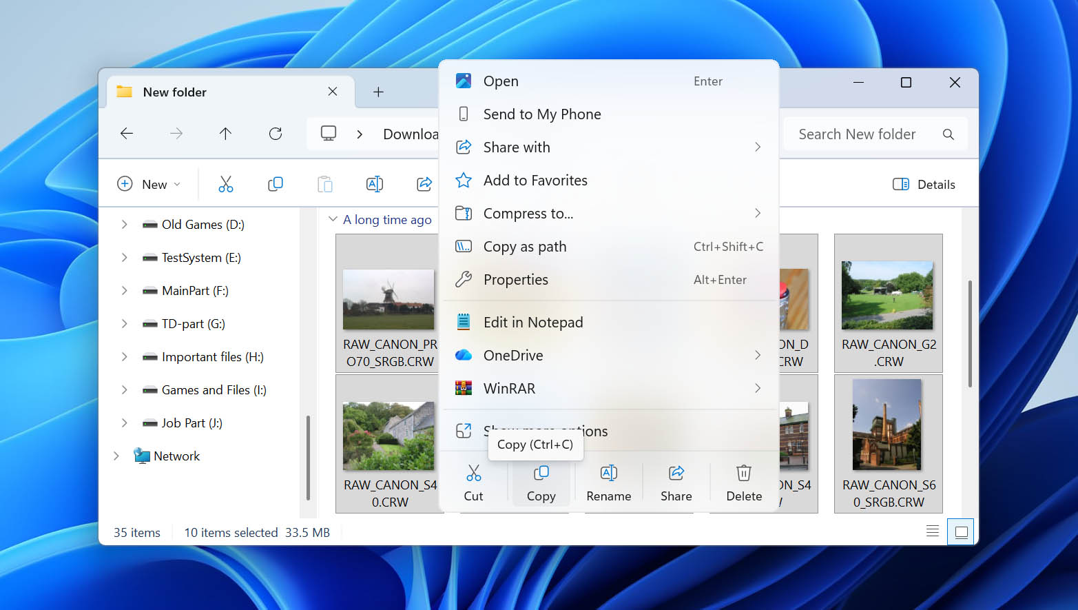 backup data