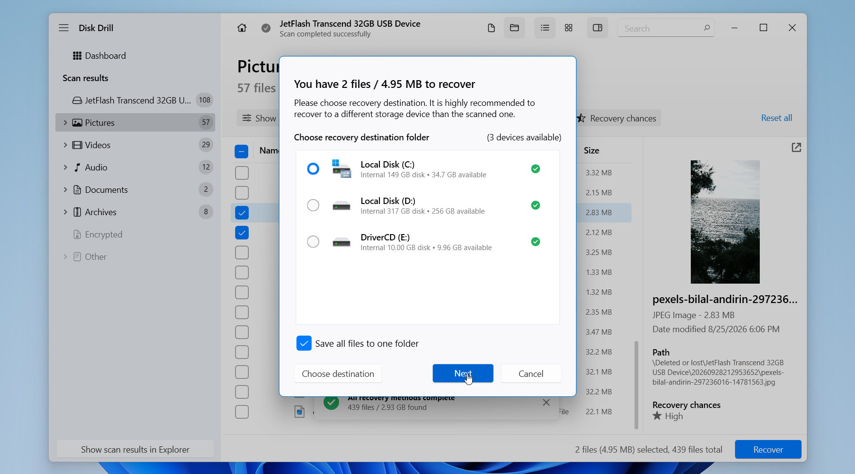 Disk Drill save files