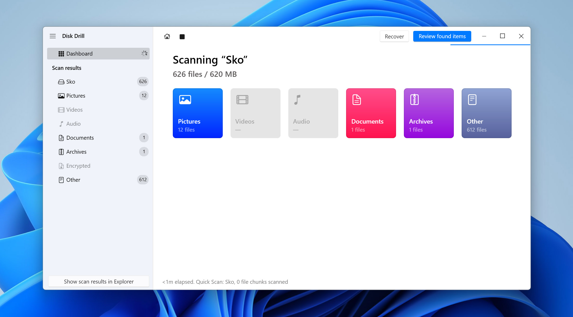 disk drill usb drive scanning